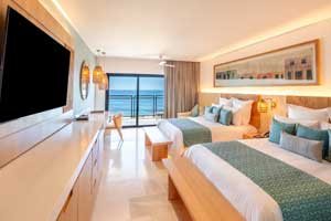 The Ocean View Double Suite room at Dreams Estrella del Mar Mazatlán Golf & Spa Resort